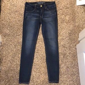 American Eagle dark wash jeans. Size 8 regular.
